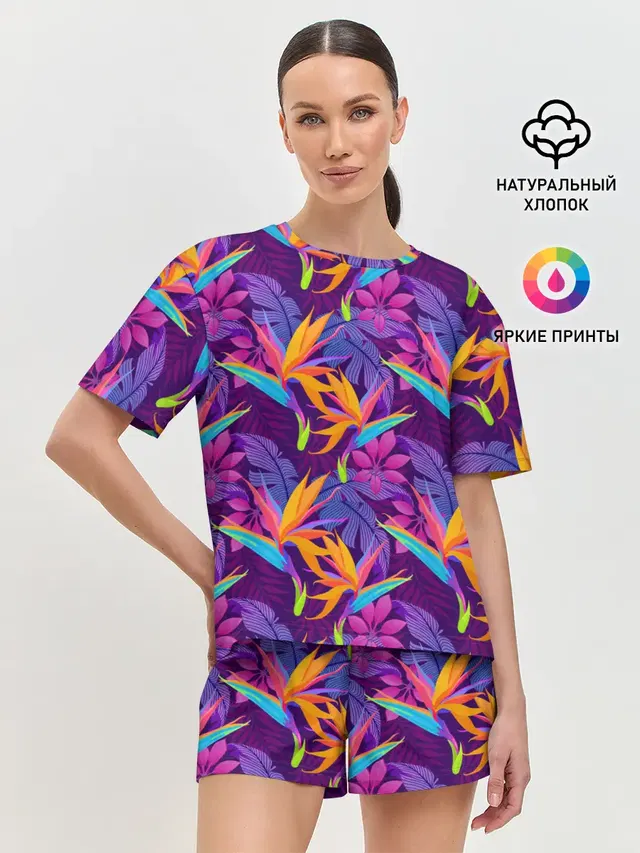Женская пижама с шортами