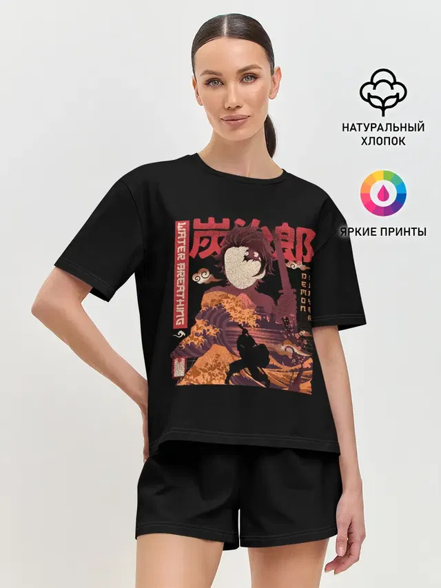 Женская пижама с шортами