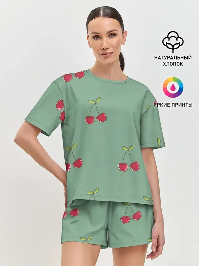 Женская пижама с шортами