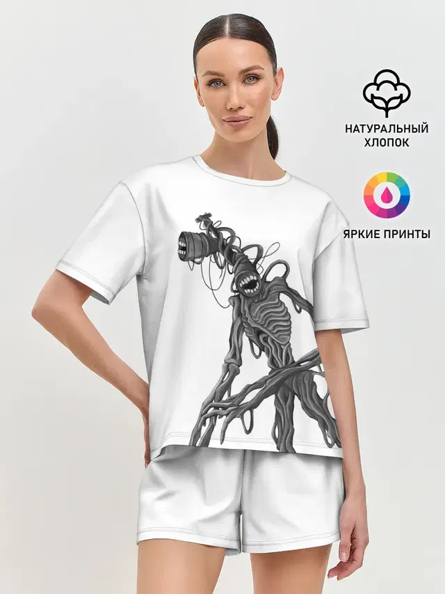Женская пижама с шортами