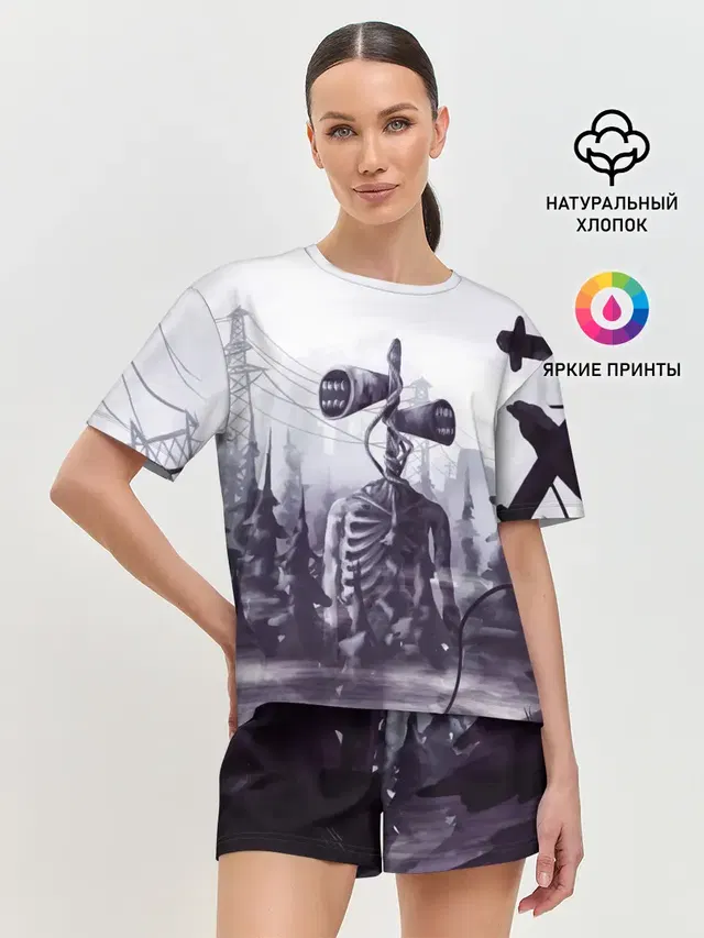 Женская пижама с шортами