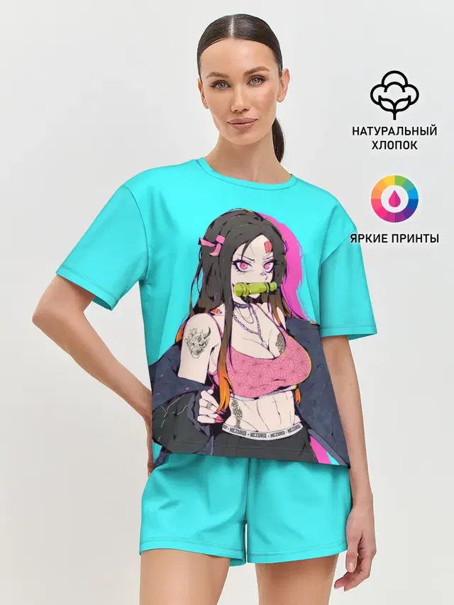 Женская пижама с шортами