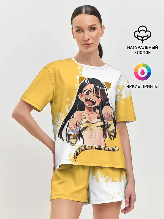 Женская пижама с шортами