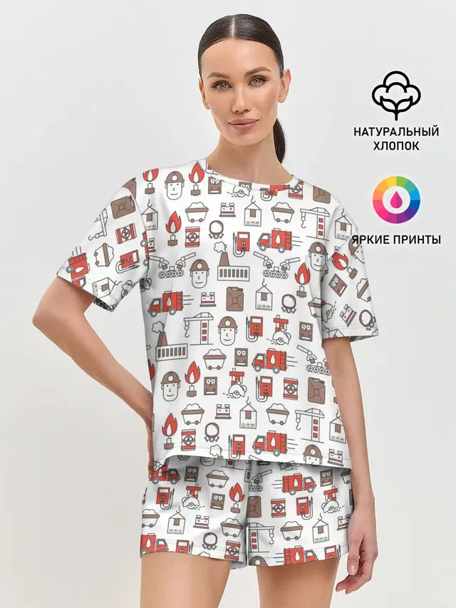 Женская пижама с шортами