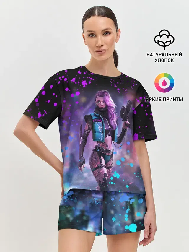 Женская пижама с шортами