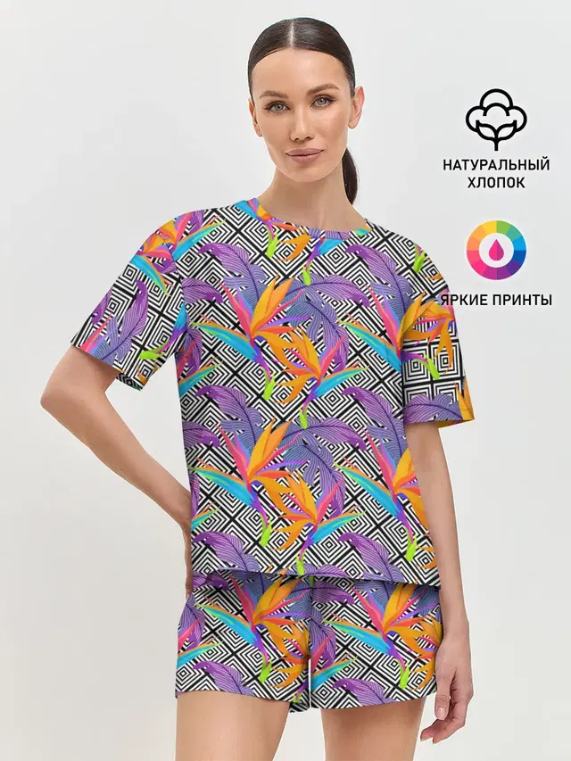 Женская пижама с шортами