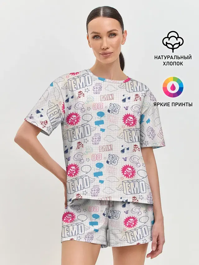 Женская пижама с шортами