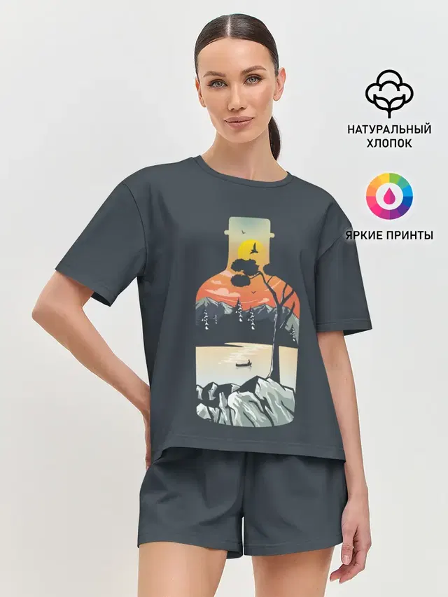 Женская пижама с шортами