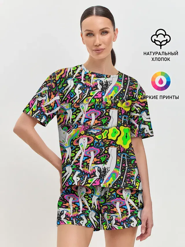 Женская пижама с шортами