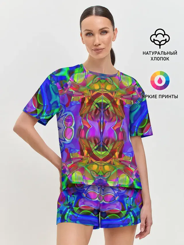 Женская пижама с шортами