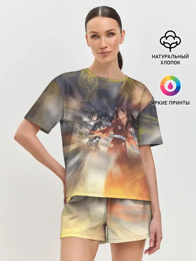 Женская пижама с шортами