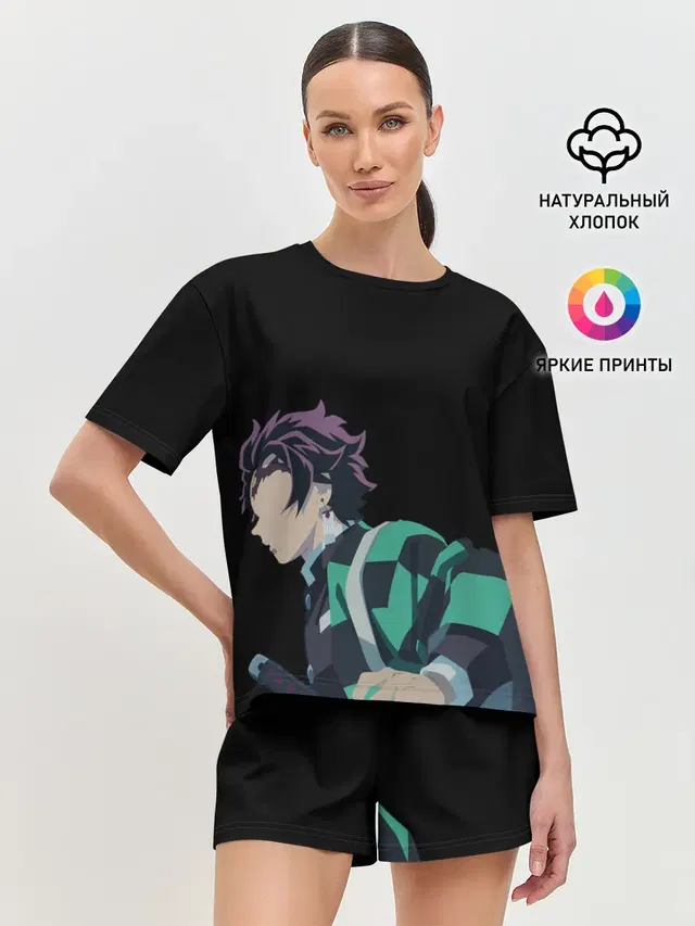 Женская пижама с шортами