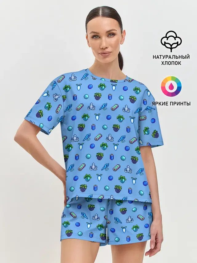 Женская пижама с шортами
