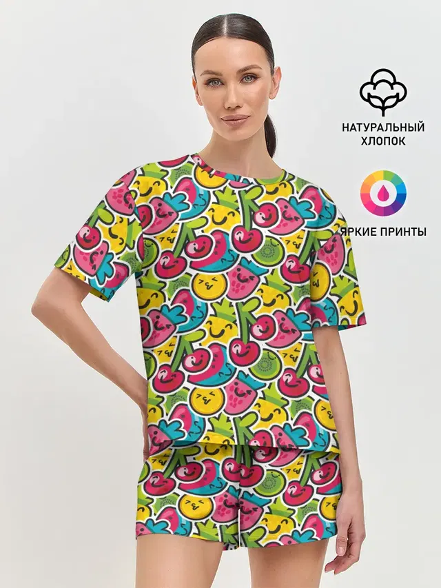 Женская пижама с шортами