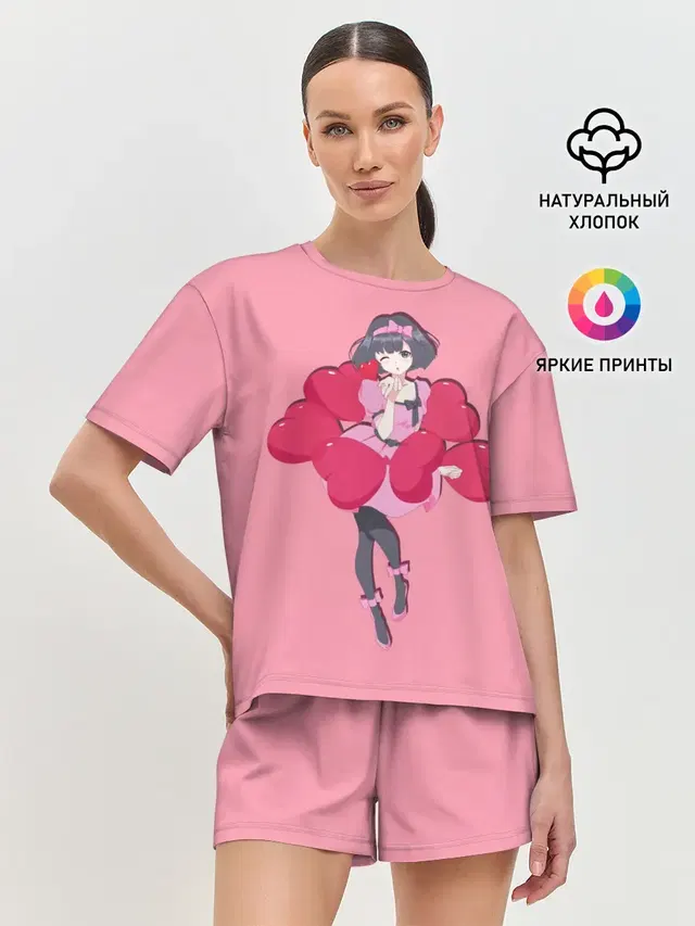 Женская пижама с шортами