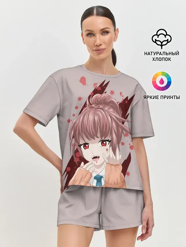 Женская пижама с шортами