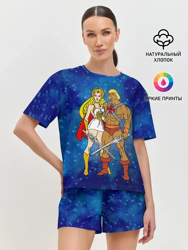 Женская пижама с шортами