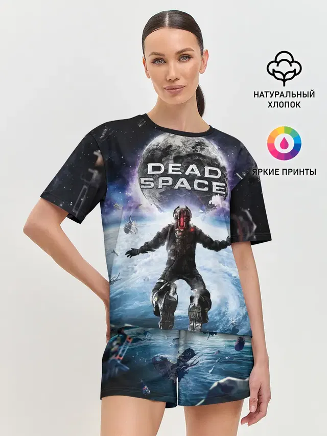 Женская пижама с шортами с принтом «Dead Space — Айзек в мертвом космосе»