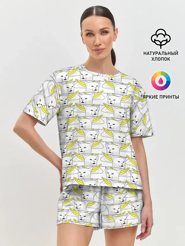 Женская пижама с шортами