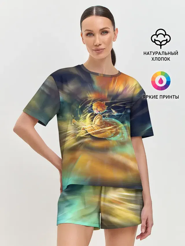 Женская пижама с шортами