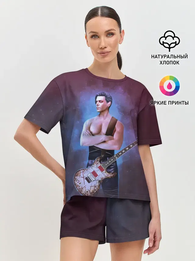 Женская пижама с шортами