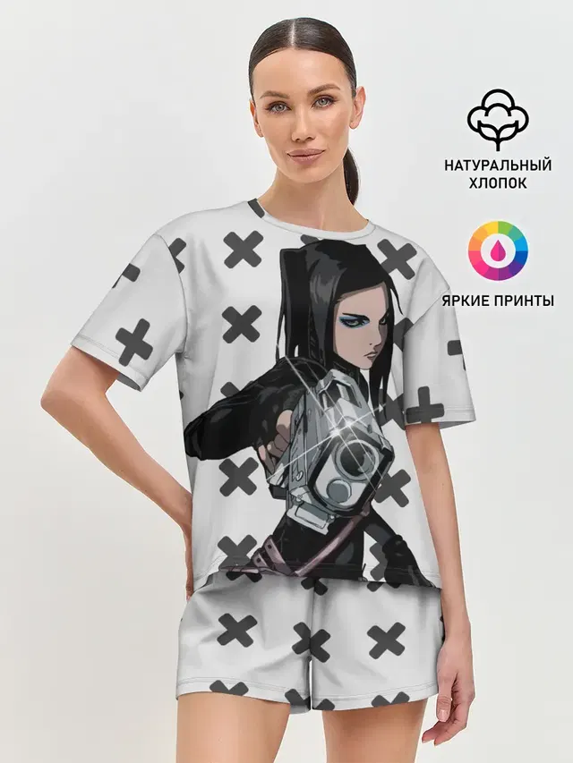 Женская пижама с шортами