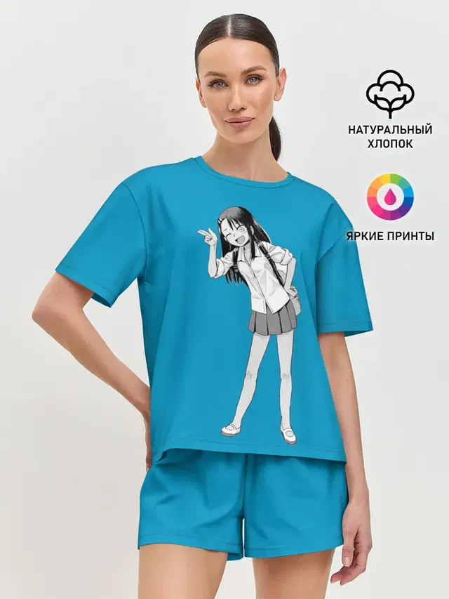 Женская пижама с шортами