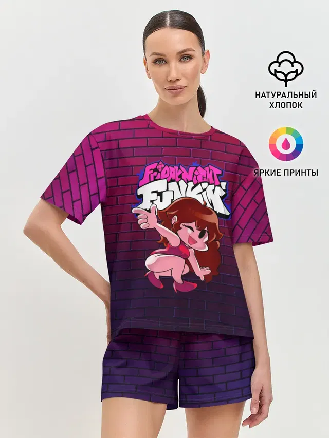 Женская пижама с шортами