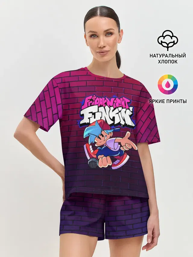 Женская пижама с шортами
