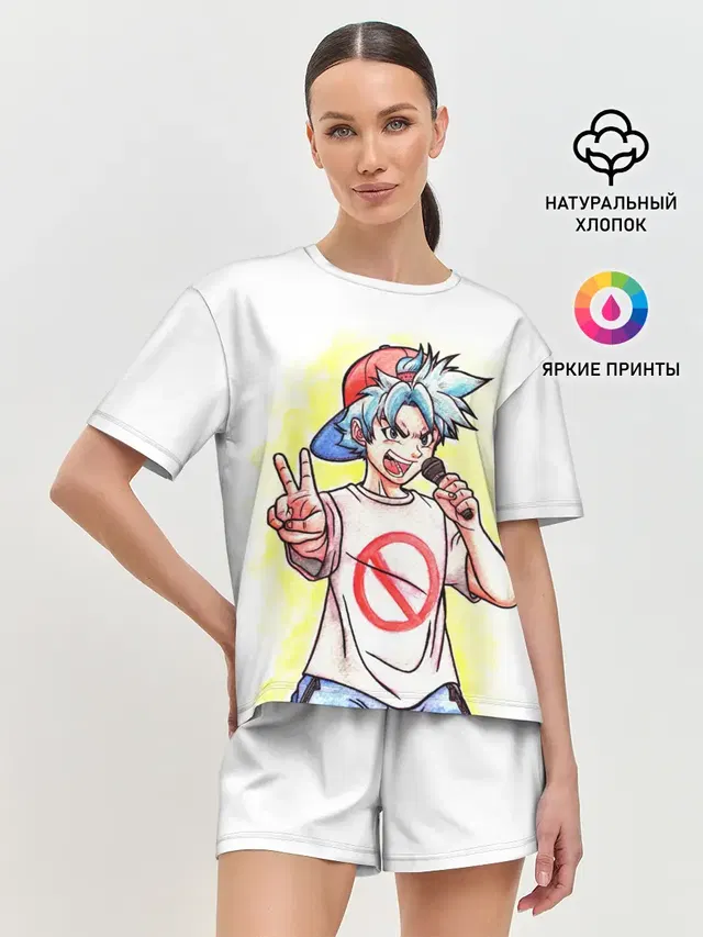 Женская пижама с шортами