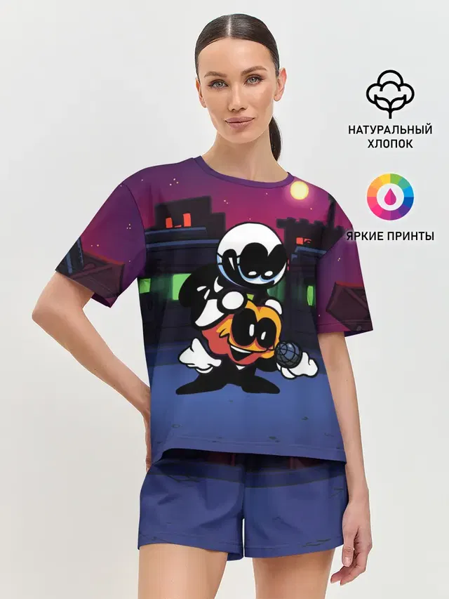 Женская пижама с шортами