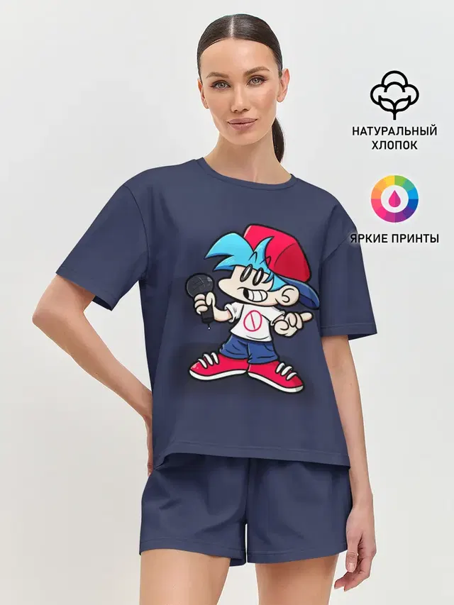 Женская пижама с шортами