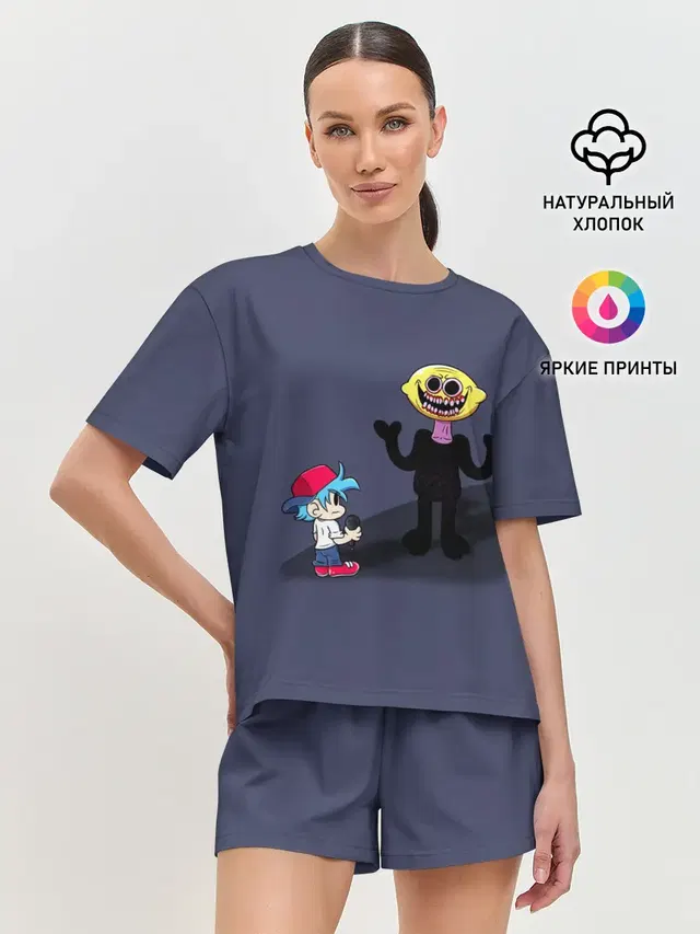 Женская пижама с шортами