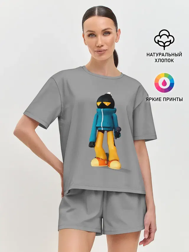 Женская пижама с шортами