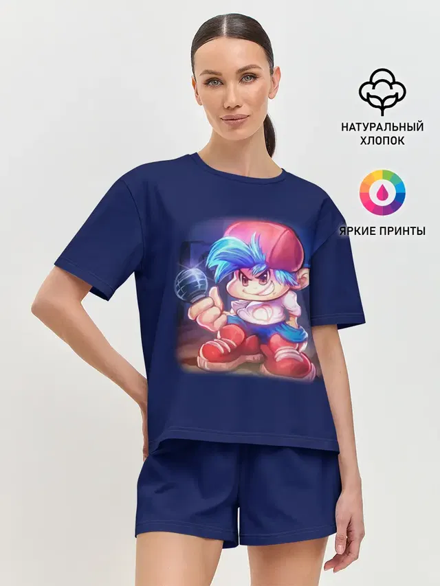 Женская пижама с шортами