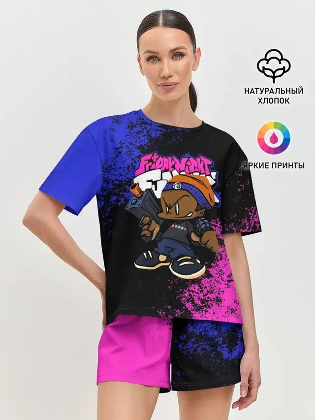 Женская пижама с шортами