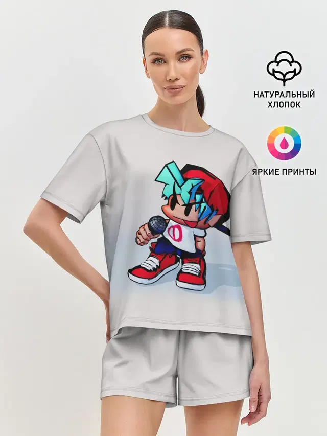 Женская пижама с шортами
