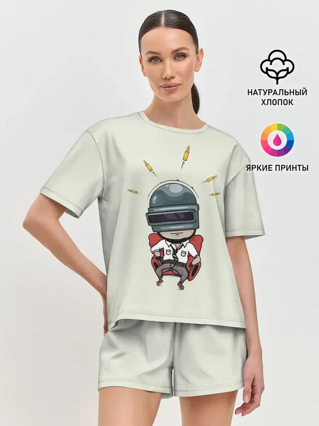 Женская пижама с шортами