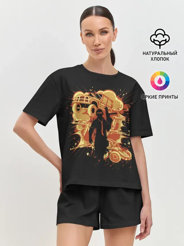 Женская пижама с шортами