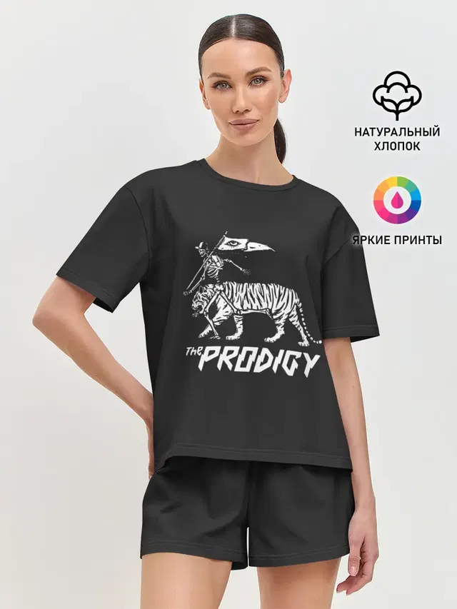 Женская пижама с шортами с принтом «Prodigy — Tiger Prodigy»