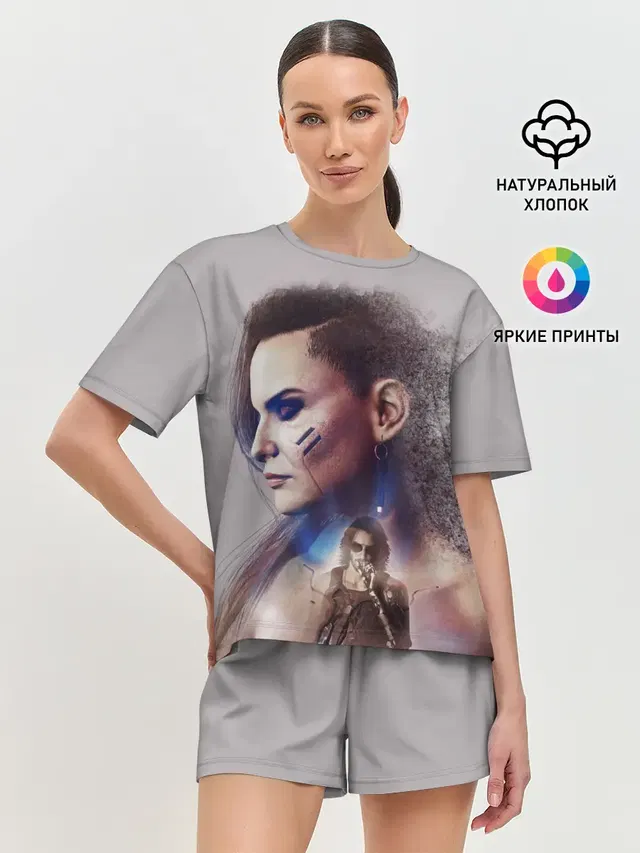 Женская пижама с шортами