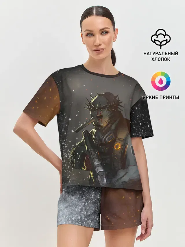 Женская пижама с шортами