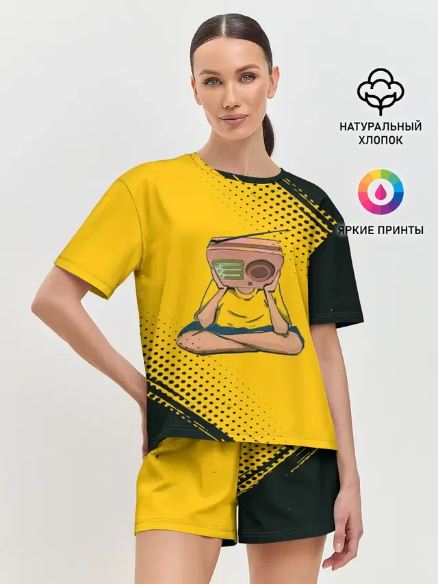 Женская пижама с шортами