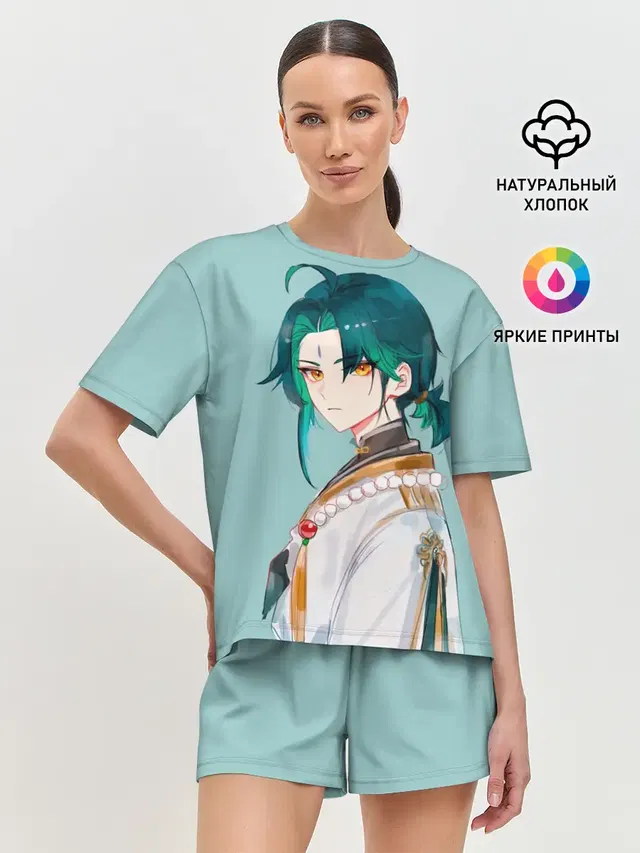 Женская пижама с шортами