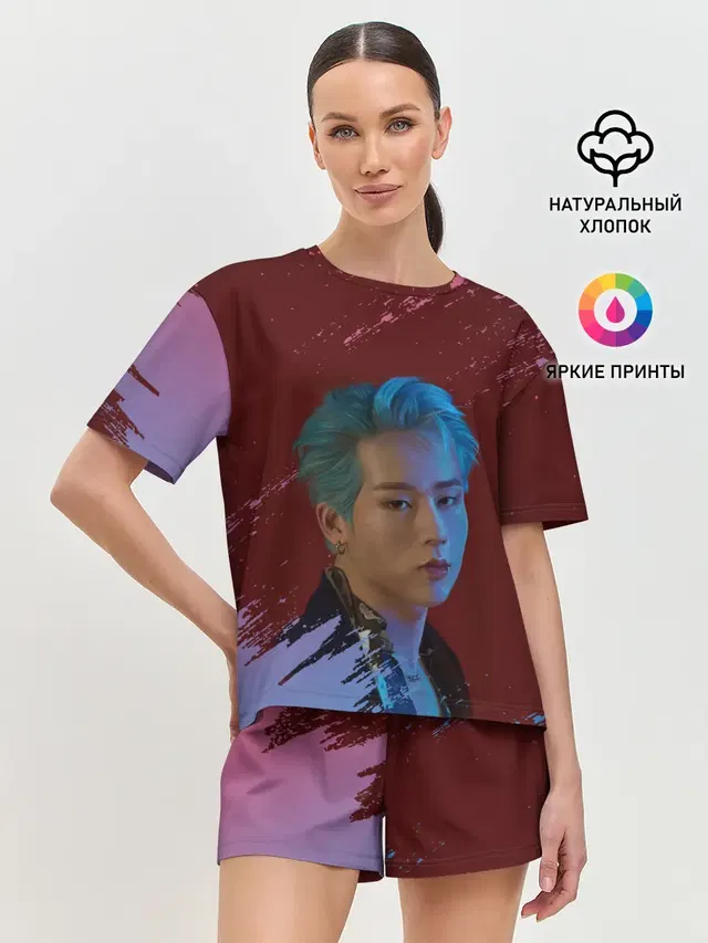Женская пижама с шортами с принтом «MONSTA X — MX»