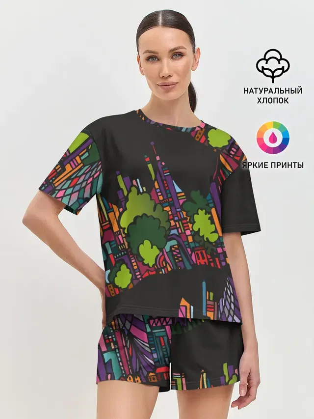 Женская пижама с шортами