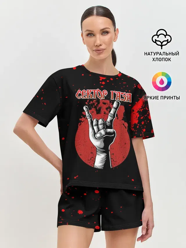 Женская пижама с шортами