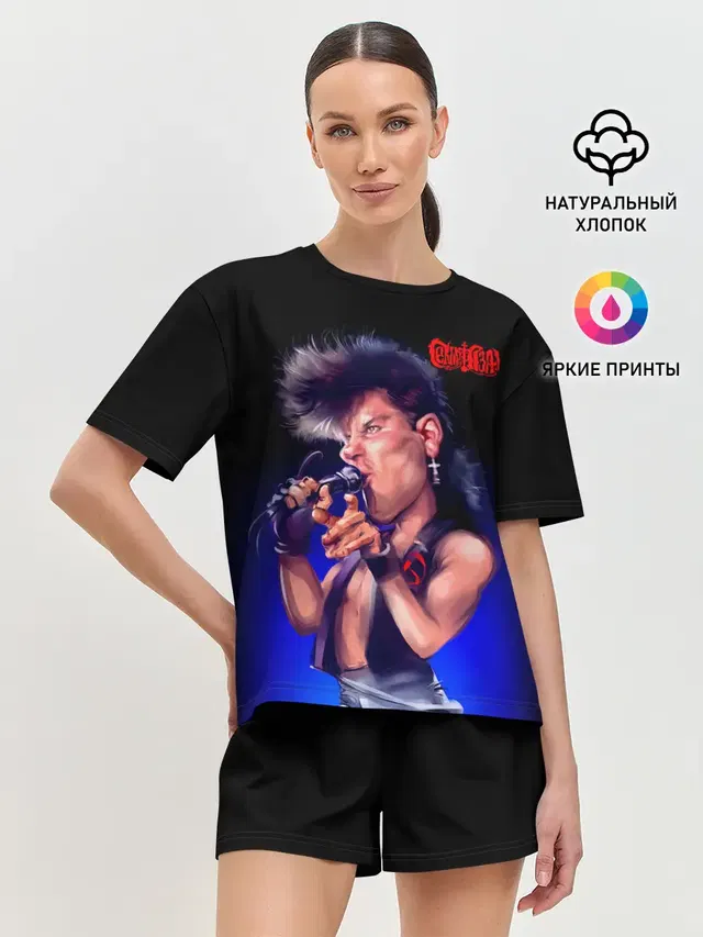 Женская пижама с шортами
