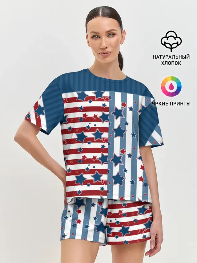 Женская пижама с шортами