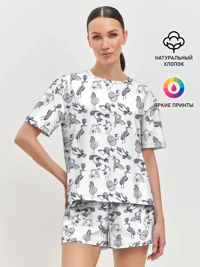 Женская пижама с шортами